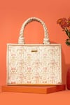 Shop_Amyra_Off White Embroidery Mogra Handbag _Online_at_Aza_Fashions