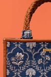Shop_Amyra_Blue Embroidery Jharokha Handbag _Online_at_Aza_Fashions