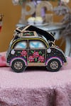 Shop_Puneet Gupta_Black Beads Car Minaudiere Handbag _at_Aza_Fashions
