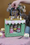 Shop_Puneet Gupta_Green Beads Patisserie Minaudiere Handbag _at_Aza_Fashions