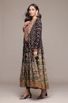 Ritu Kumar_Black Cotton, Viscose, Lycra Gopuram Kurta Set With Leggings And Dupatta _Online_at_Aza_Fashions
