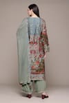 Shop_Ritu Kumar_Blue Cotton, Silk, Viscose Embroidery, Tassels Pierra Kurta Set With Dupatta _at_Aza_Fashions