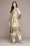 Ritu Kumar_Off White Cotton, Silk, Viscose Embroidery Pierra Kurta Set With Pant And Dupatta _at_Aza_Fashions