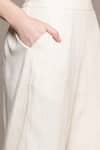 Ritu Kumar_Off White Cotton, Silk, Viscose Embroidery Pierra Kurta Set With Pant And Dupatta _Online