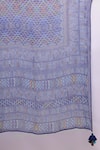 Ritu Kumar_Blue Viscose Embroidery Round Neck Peru Kurta With Pant And Dupatta _at_Aza_Fashions