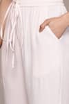 Ritu Kumar_White Viscose Embroidery Round Neck Pratika Kurta Set With Pant And Dupatta _Online_at_Aza_Fashions