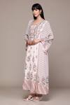 Buy_Ritu Kumar_White Viscose Embroidery Round Neck Pratika Kurta Set With Pant And Dupatta _Online_at_Aza_Fashions