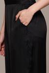 Ritu Kumar_Black Viscose Embroidery Round Neck Arith Solid Kurta Set _Online_at_Aza_Fashions