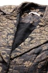 Buy_Ritu Kumar_Black Silk Embroidery Open Neck Arohi Jacket 
