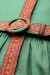 Ritu Kumar_Green Cotton Adrika Long Dress _at_Aza_Fashions