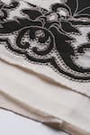 Ritu Kumar_Cotton Embroidery Bandeau Neck Ecru Inlay Long Dress _at_Aza_Fashions