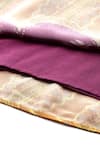 Ritu Kumar_Purple Viscose V-neck Pratika Long Dress _Online_at_Aza_Fashions