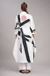 Shop_Taika By Poonam Bhagat_White Linen Embroidery Collared Printed Tunic And Pant Set _at_Aza_Fashions