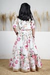 Shop_Mamma Plz_Ivory Chanderi Zari Floral Lehenga Jacket Set _at_Aza_Fashions