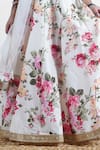 Buy_Mamma Plz_Ivory Chanderi Zari Floral Lehenga Jacket Set _Online_at_Aza_Fashions
