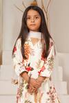 Buy_Mamma Plz_Ivory Chanderi, Cotton Floral Kurta Set _Online_at_Aza_Fashions