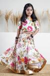 Buy_Mamma Plz_Ivory Chanderi Zari Floral Lehenga Choli Set _at_Aza_Fashions