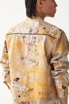 Shop_Three_Multi Color Poplin Embroidery Painter Poppy Applique Shirt _at_Aza_Fashions
