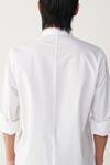 Shop_Three_White Poplin Multi Panel Shirt _Online_at_Aza_Fashions