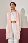 Shop_SHAZA_White Blush Applique Designer Stole _at_Aza_Fashions