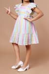 Shop_Petite Pomme_Multi Color Cotton Stripes Dress _Online_at_Aza_Fashions