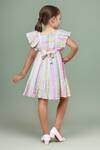 Shop_Petite Pomme_Multi Color Cotton Stripes Dress _at_Aza_Fashions