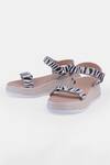 Shop_Heel Your Sole_Black Teddy And White Wedges _at_Aza_Fashions