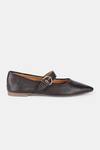 Buy_Heel Your Sole_Brown Buckles Genuine Leather Mules _Online_at_Aza_Fashions
