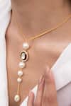 Shop_Joules By Radhika_Gold Plated Nayantara Designer Necklace _at_Aza_Fashions