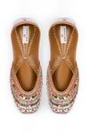 Shop_Doriaana_White Zara Designer Embroidered Jutti _at_Aza_Fashions