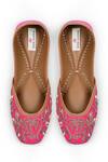 Shop_Doriaana_Pink Aisha Designer Hot Jutti _at_Aza_Fashions