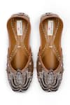 Shop_Doriaana_Gold Tamara Designer Copper Jutti _at_Aza_Fashions