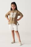 Buy_Three_Beige Linen Embroidery Floral Shirt _at_Aza_Fashions