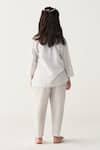 Shop_Three_White Striped Gather Neck Shirt _at_Aza_Fashions
