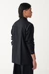 Shop_Three_Black , Handloom Applique, Embroidery Poppy Shirt And Pant _Online_at_Aza_Fashions