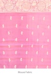 Buy_Naaritva India_Pink Crepe, Chiffon Zari Hand Woven Banarasi Saree With Running Blouse _Online_at_Aza_Fashions