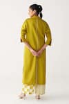 Shop_Three_Green Tencel V-neck Lime V Tunic _at_Aza_Fashions