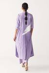 Shop_Three_Lavender Poplin Collared Purple Back Pleat Jacket _at_Aza_Fashions