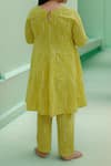 Shop_Petite Pomme_Yellow Cotton Pearls Sunshine Anarkali Set _at_Aza_Fashions