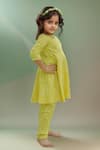 Buy_Petite Pomme_Yellow Cotton Pearls Sunshine Anarkali Set _at_Aza_Fashions