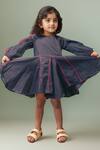 Petite Pomme_Black Cotton Designer Twirl Frock _Online_at_Aza_Fashions