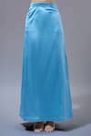 Buy_Gopi Vaid_Blue Georgette, Cotton, Silk, Lycra Sequins, Designer Pre-draped Saree Set 