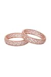 Buy_Samyukta Singhania_Rose Gold Diamonds American Bangles Set 