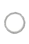 Nazaakat By Samara Singh_Silver Plated Diamonds American Bangles Set _at_Aza_Fashions
