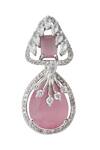 Nazaakat By Samara Singh Pink American Diamond Earrings at Aza Fashions Nazaakat By Samara Singh_Pink American Diamond Earrings _at_Aza_Fashions