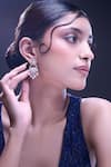 Shop_Nazaakat By Samara Singh_Pink American Diamond Earrings _Online_at_Aza_Fashions