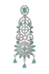 Shop_Nazaakat By Samara Singh_Aqua American Diamond Necklace Set _Online_at_Aza_Fashions