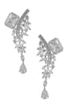 Samyukta Singhania_White American Diamond Necklace And Earrings Set _at_Aza_Fashions