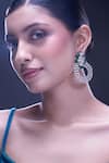 Buy_Nazaakat By Samara Singh_Green American Diamond Earrings _at_Aza_Fashions