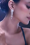 Shop_Nazaakat By Samara Singh_White American Diamond Earrings _Online_at_Aza_Fashions